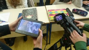 Snemanje: Pet prijateljev na razpotju Evropskega parlamenta